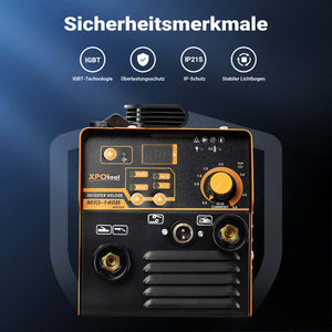 Saldatrice a Elettrodo MMA IGBT, Corrente Regolabile 30-120A, Accessori Inclusi, Display LED