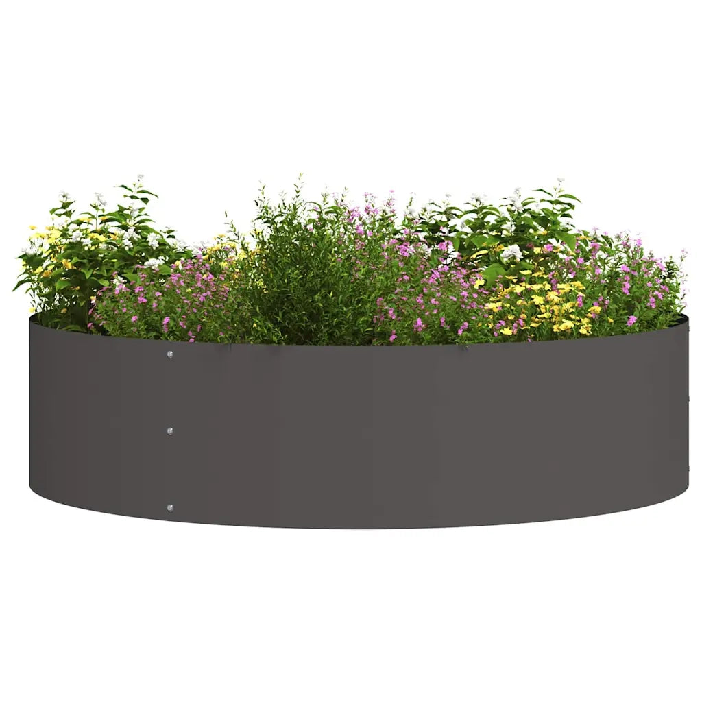 Anello per vaso Nero 80 x 80 x 20 cm Acciaio laminato a freddo 873620