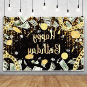 Tavolo da Fotografia a Diamante da 7x5ft - Fondo per Festa di Compleanno - Tema Casinò Decorazione per Festa di Compleanno