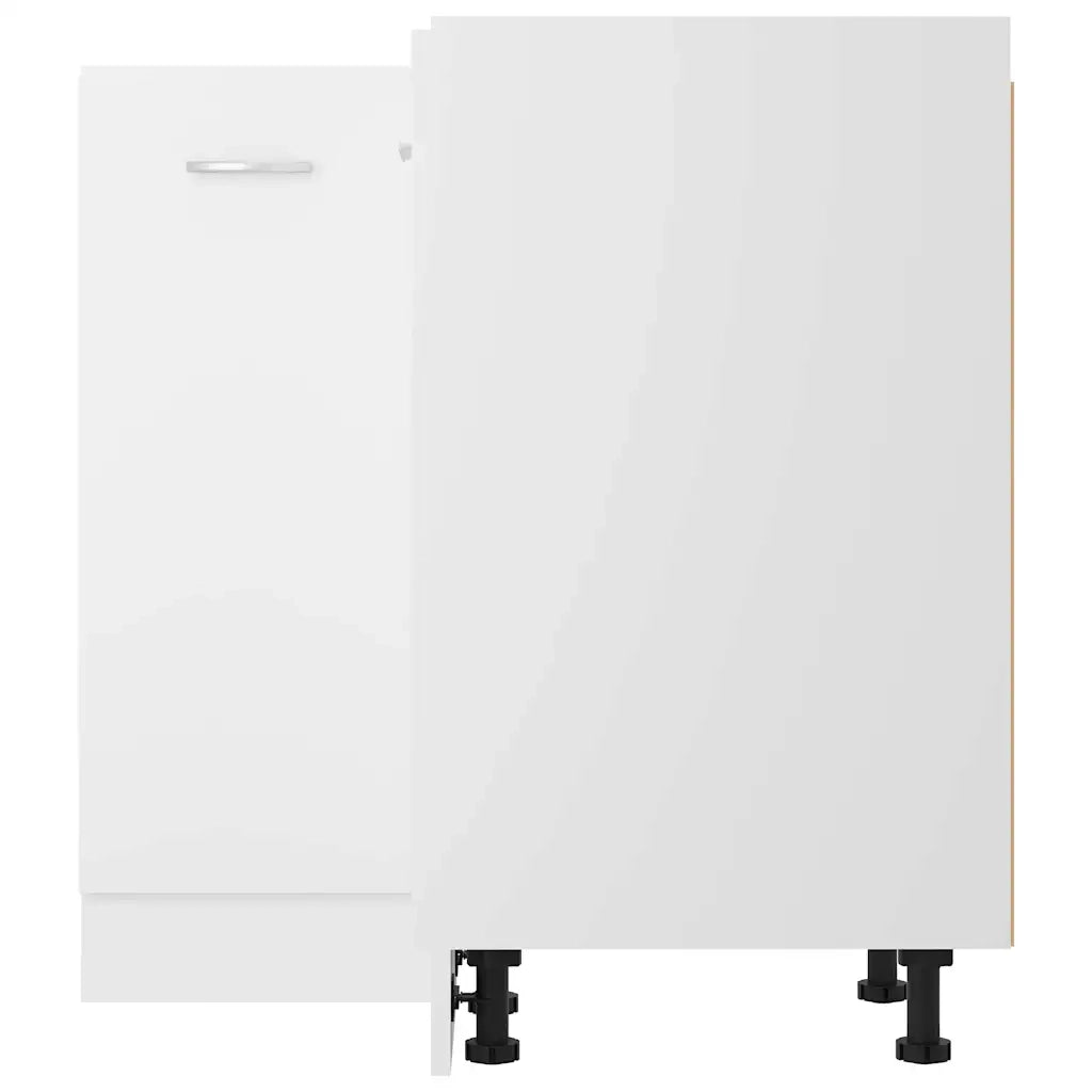 Armoire d'angle basse Lyon blanc 75,5x75,5x81,5 cm