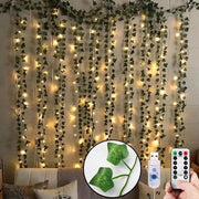 Slingers di LED per parete con 200 pezzi, 9,8ft * 6,5ft, alimentati da USB, con illuminazione a LED, decorazione per matrimonio, festa, Natale, giardino (bianco caldo)