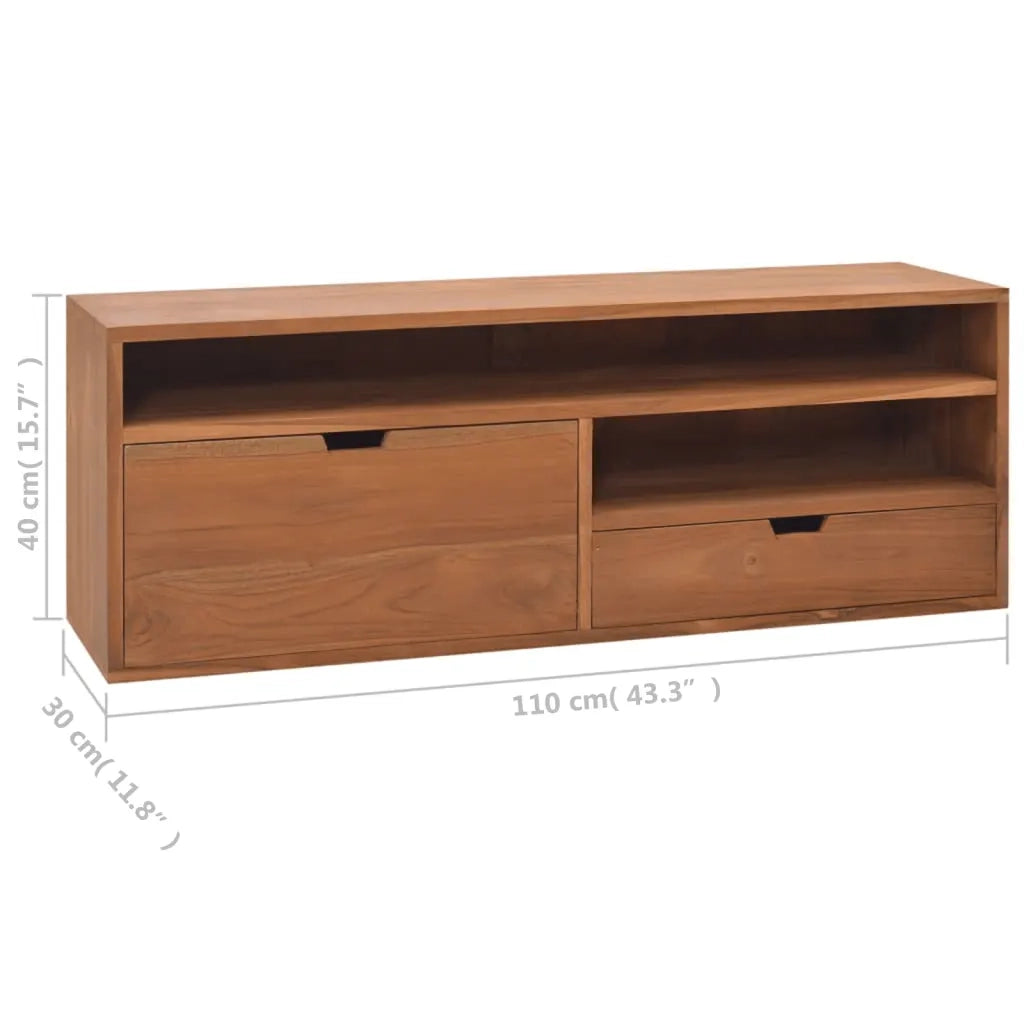 Mobile Porta TV 110x30x40 cm in Legno Massello di Mango 326119