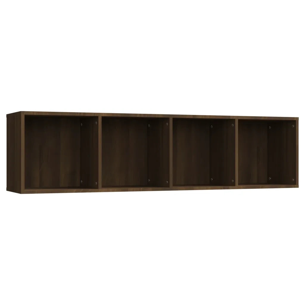 Libreria-Mobile TV Rovere Marrone 143x30x36cm Legno Multistrato