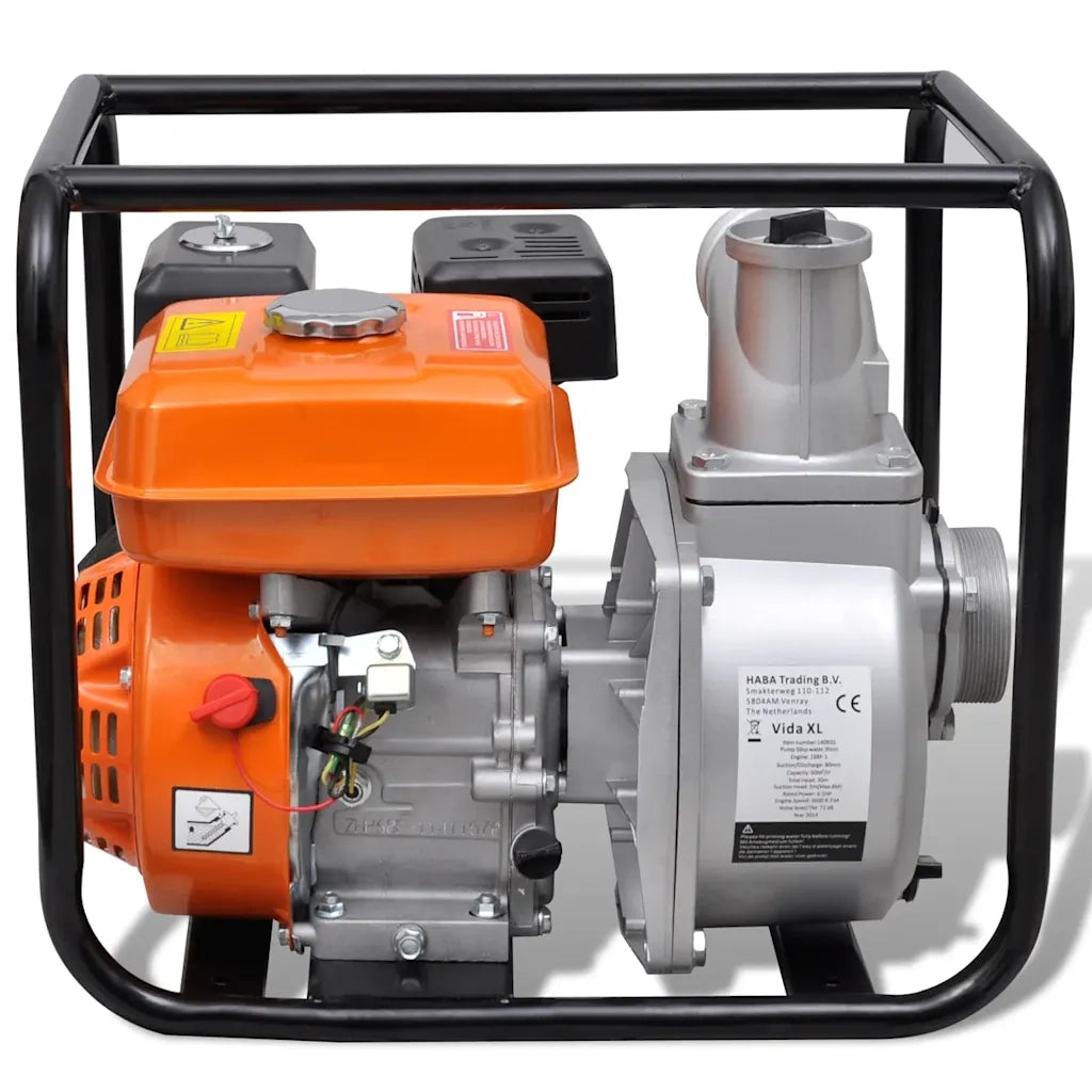 Pompa d'Acqua Motore a Benzina 80 mm Attacco 4800 W 140935