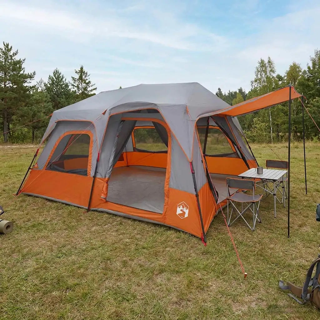Tenda Istantanea Grigio e arancione 8 persone