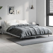 Giroletto-Struttura Letto Grigio Cemento 140x190 cm in Legno Multistrato 710288