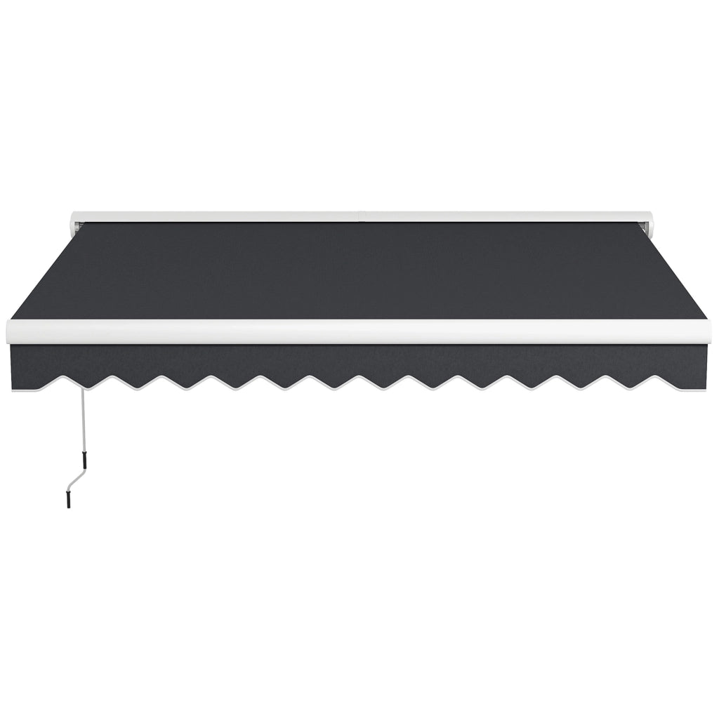 Tenda da giardino retrattile elettrica e manuale ¨C zephmum ¨C 295x250 cm grigio