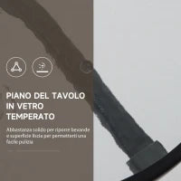 Tavolino con 2 Sedie Set Mobili 3pz Pieghevole Regolabile Esterno Textilene Marrone