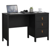 Scrivania Murjan, Scrittoio multiuso, Tavolo per ufficio porta PC, Piano di lavoro, 120x48 h77 cm, Nero