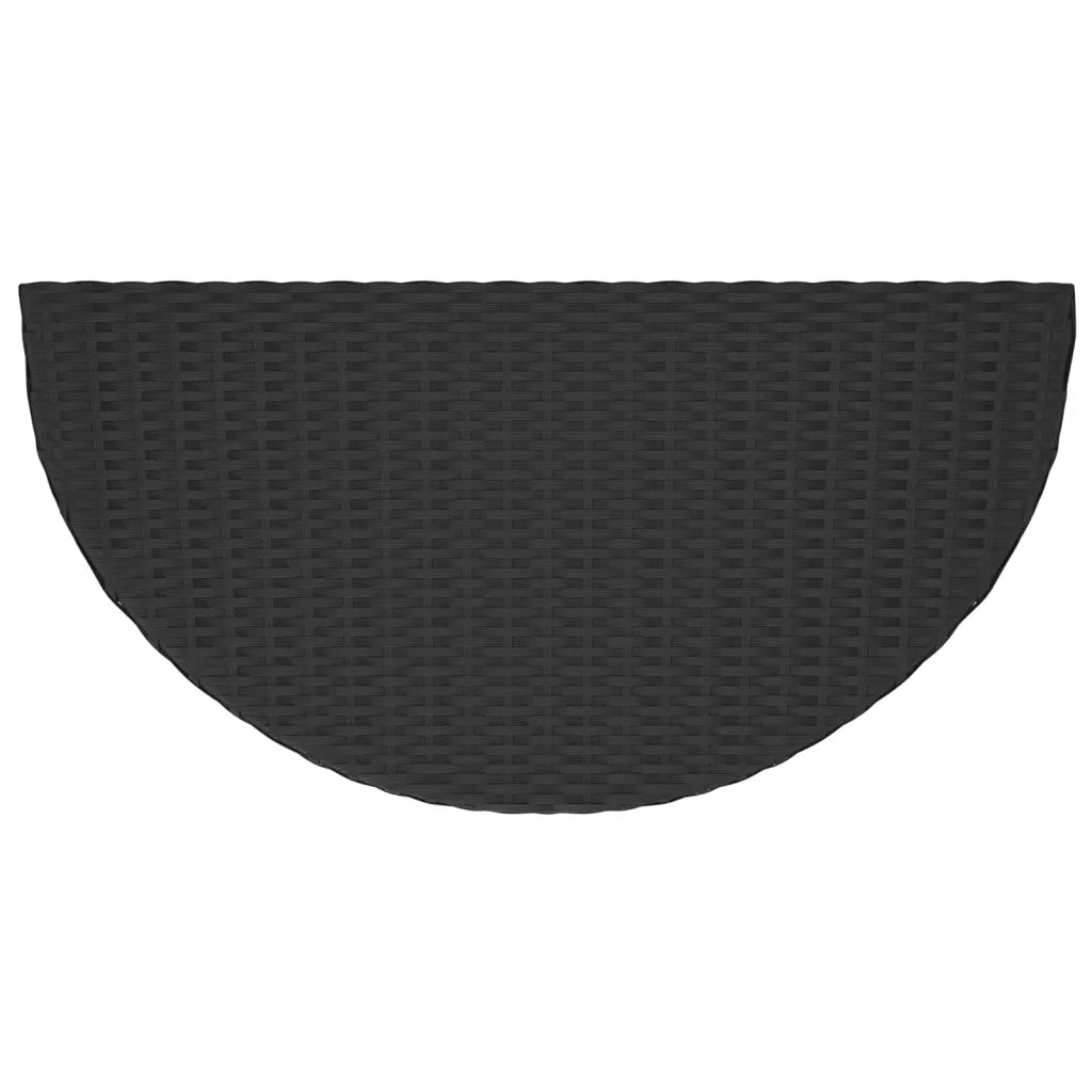 Tavolo da Giardino | Tavolino da esterno Nero 100x50x75 cm in Polyrattan