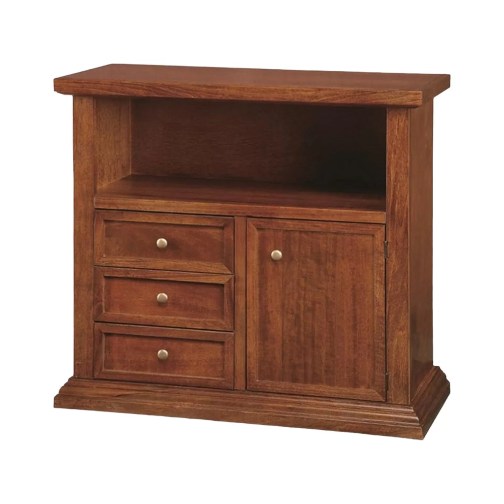 Porta tv in legno arte povera tinta noce 84x40x75 (378) - Mobili 2G