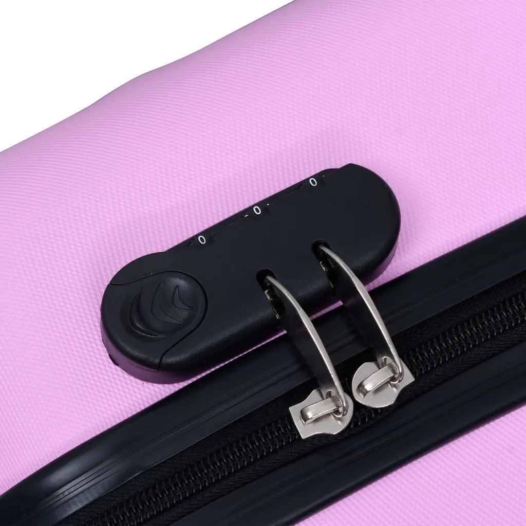 Set Valigie Trolley a Custodia Rigida 3 pz Rosa in ABS CFW5434149
