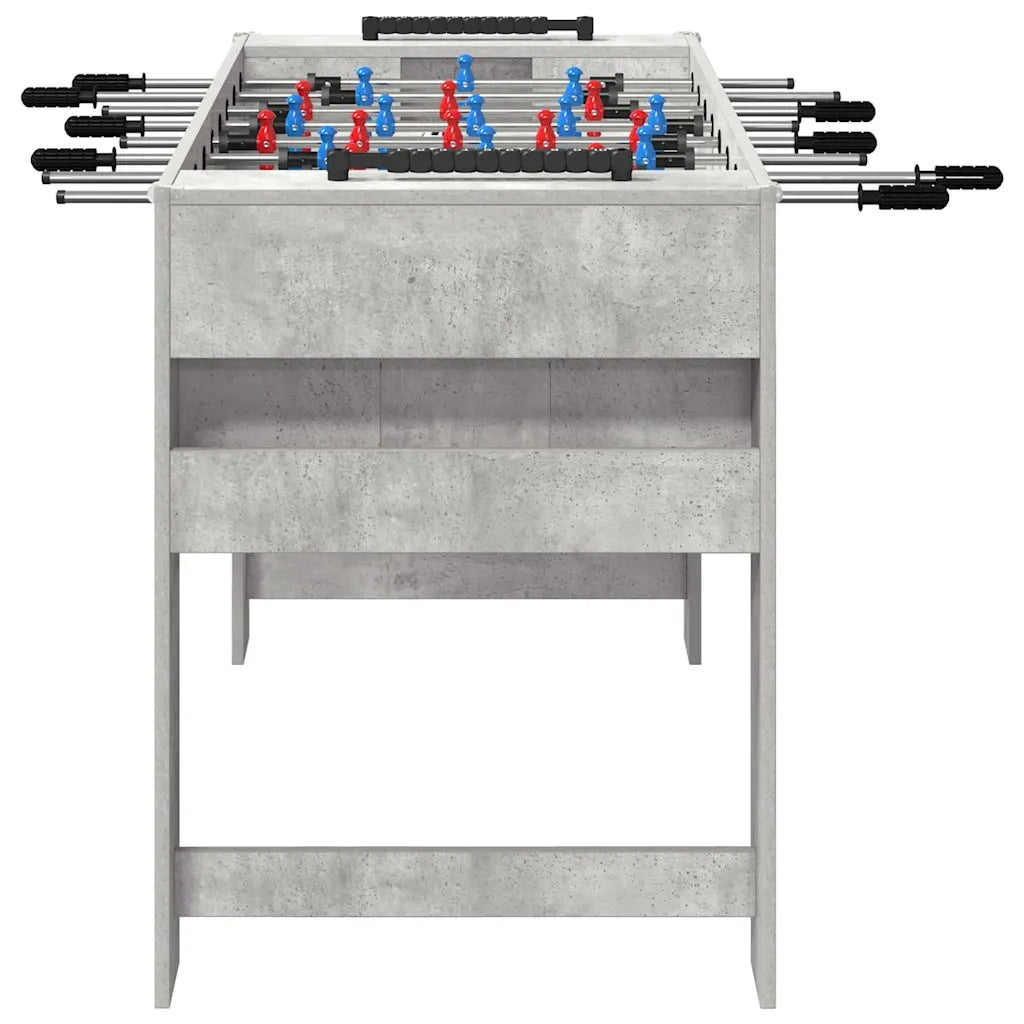 Tavolo da Foosball Grigio Cemento 125 x 60,5 x 80 cm