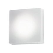 Zafferano Lampada da parete e soffitto, vetro e metallo, 320x320x88 mm, LED 16.0 Watt, dimmerabile DALI2 PUSH, bianco opaco