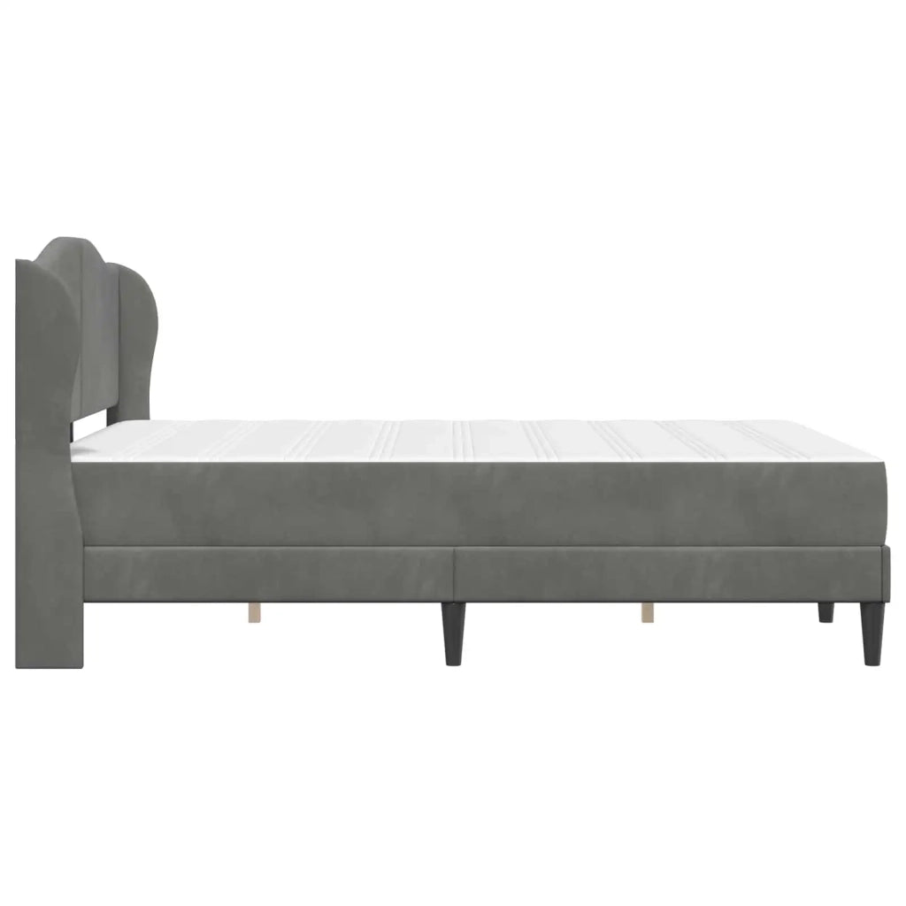 Struttura del letto Grigio Scuro 160 x 200 cm Velluto