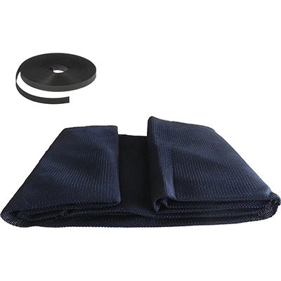 ZANZARIERA FINESTRA A STRAPPO EFFE - POLIESTERE NERO CM 130 H.CM 150- 5 pezzi