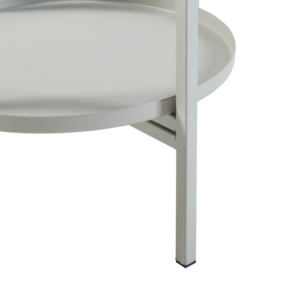 Stand Portapiante Altena 80,5 x 40 x 40 cm Metallo Grigio Chiaro [en.casa]