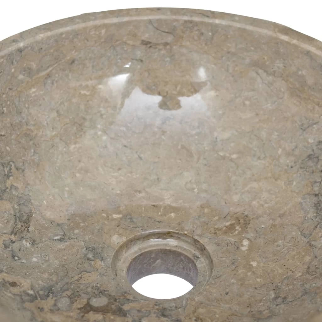 Lavandino da bagno lavabo da appoggio lavabo da WC lavabo da bagno lavabo da interno grigio 40 x 12 cm marmo 02_0002802