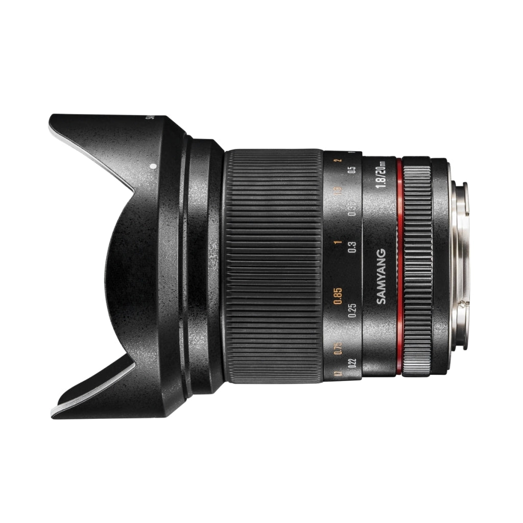 20/1,8 Lens DSLR Sony E obiettivo fotografico con messa a fuoco manuale, obiettivo grandangolare nero