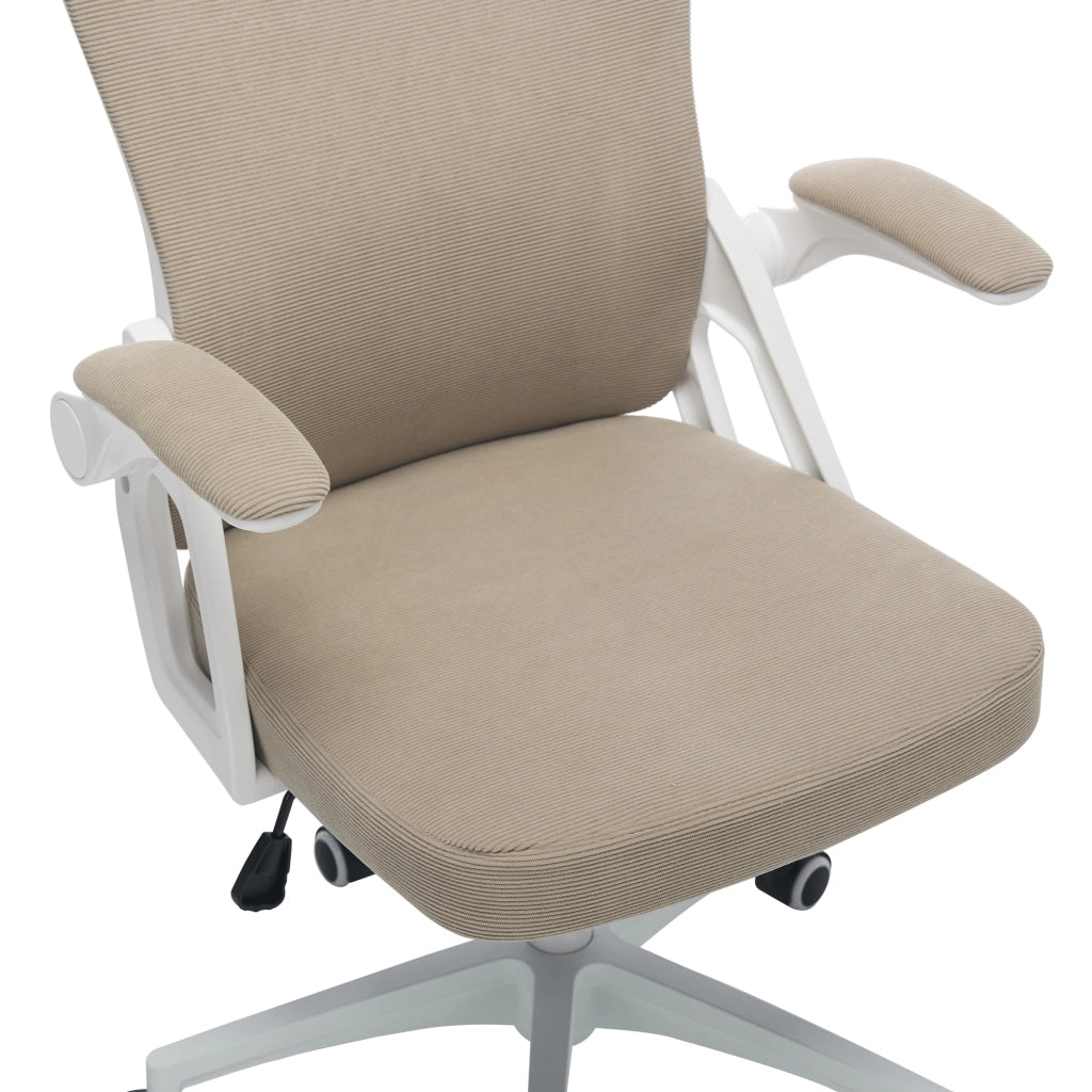 SEDIA UFFICIO in rete imbottita 58x28,5x58 cm Khaki
