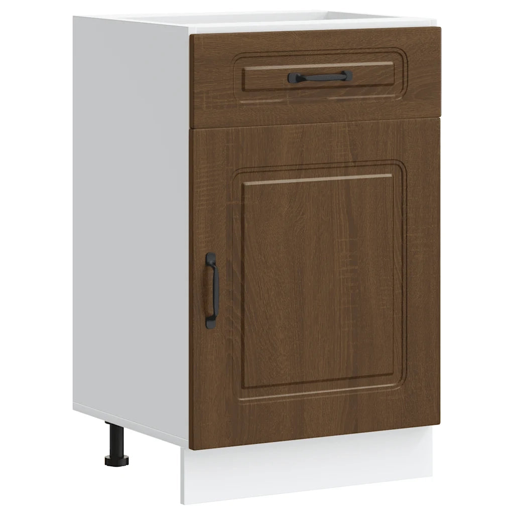 Base da Cucina Kalmar Rovere Marrone in Legno Multistrato 853484