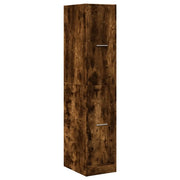 Mobile da farmacia multifunzionale con 4 cassetti contenitore 30 x 41 x 144 cm legno composito finitura rovere affumicato 02_0050623