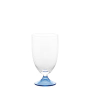 Zafferano Set 4 Calici Acqua Collezione Maestro Vetro Soda Lime Bluino, Design Veneziano Artigianale Soffiato a Mano Senza Gambo per Tavola