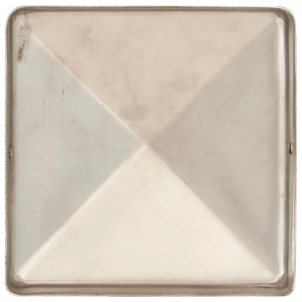 Tappi per Pali a Piramide 6 pz in Acciaio Inox 81x81 mm 145486