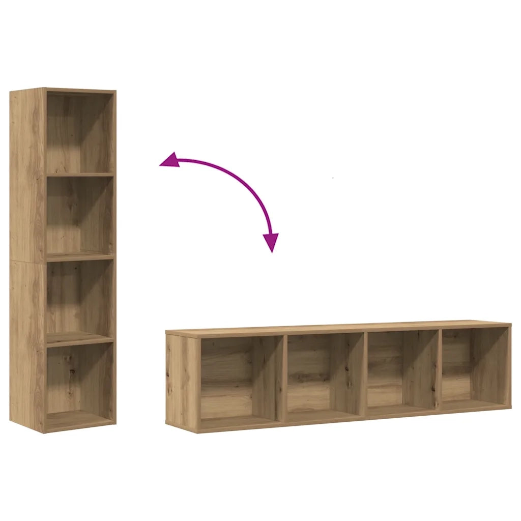 Libreria/Mobile TV Rovere Artigianale 36x30x143 cm Truciolato 855813