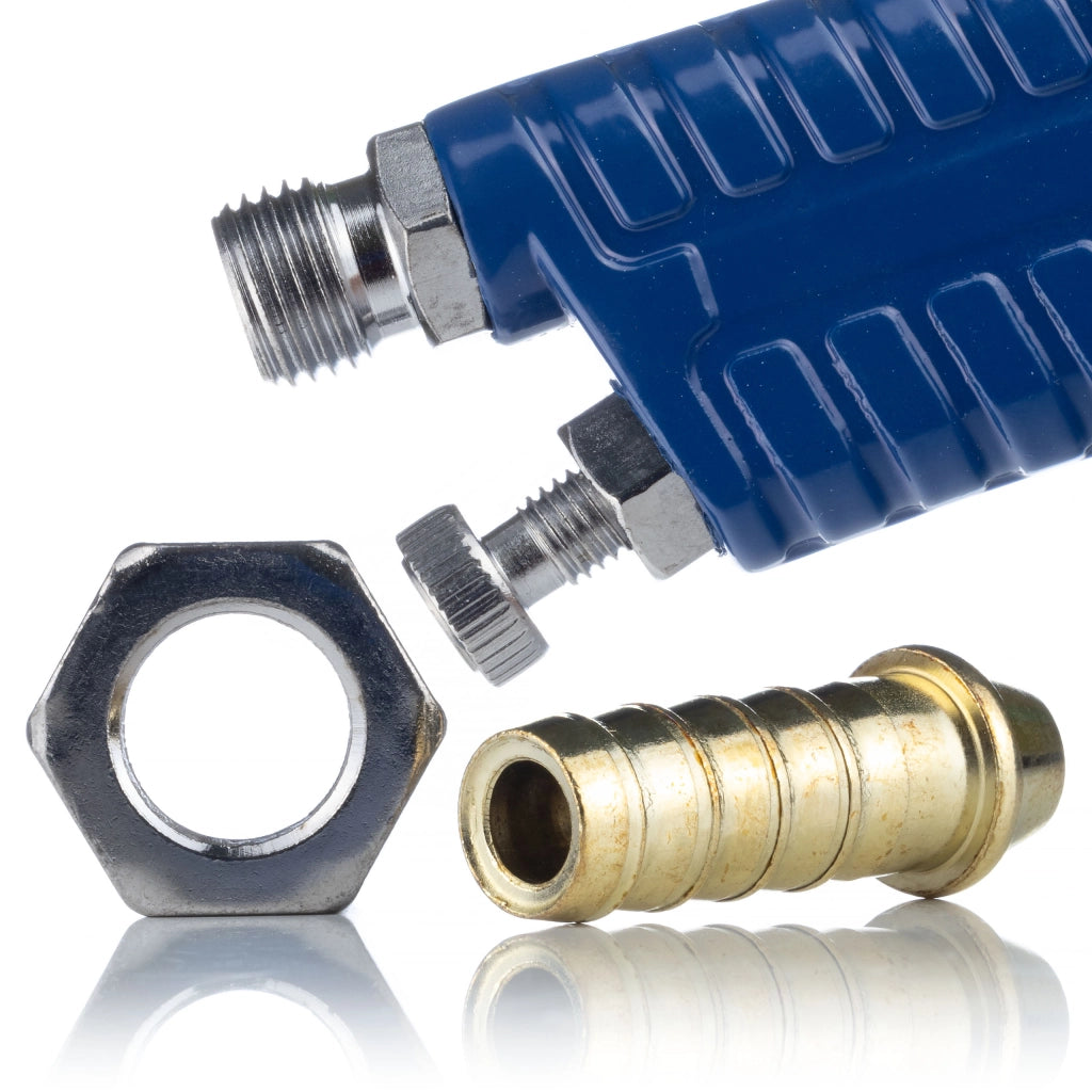 Pistola a Spruzzo HVLP con 4 Ugelli (1,4 1,7 2,0 2,5) – Serbatoio 600ml | Regolazione Aria, Vernice, Flusso