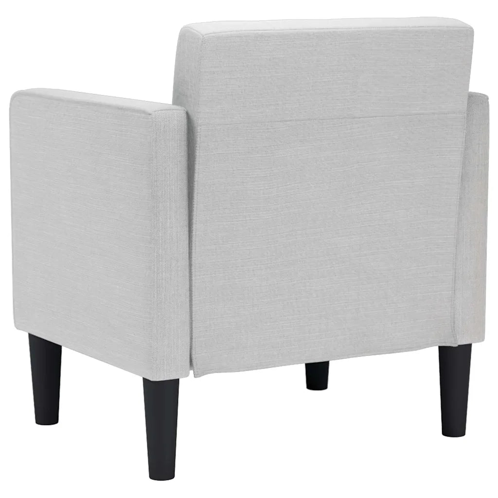 Divano Sedia con Braccioli Grigio Nuvola 53 cm in Tessuto 4100551