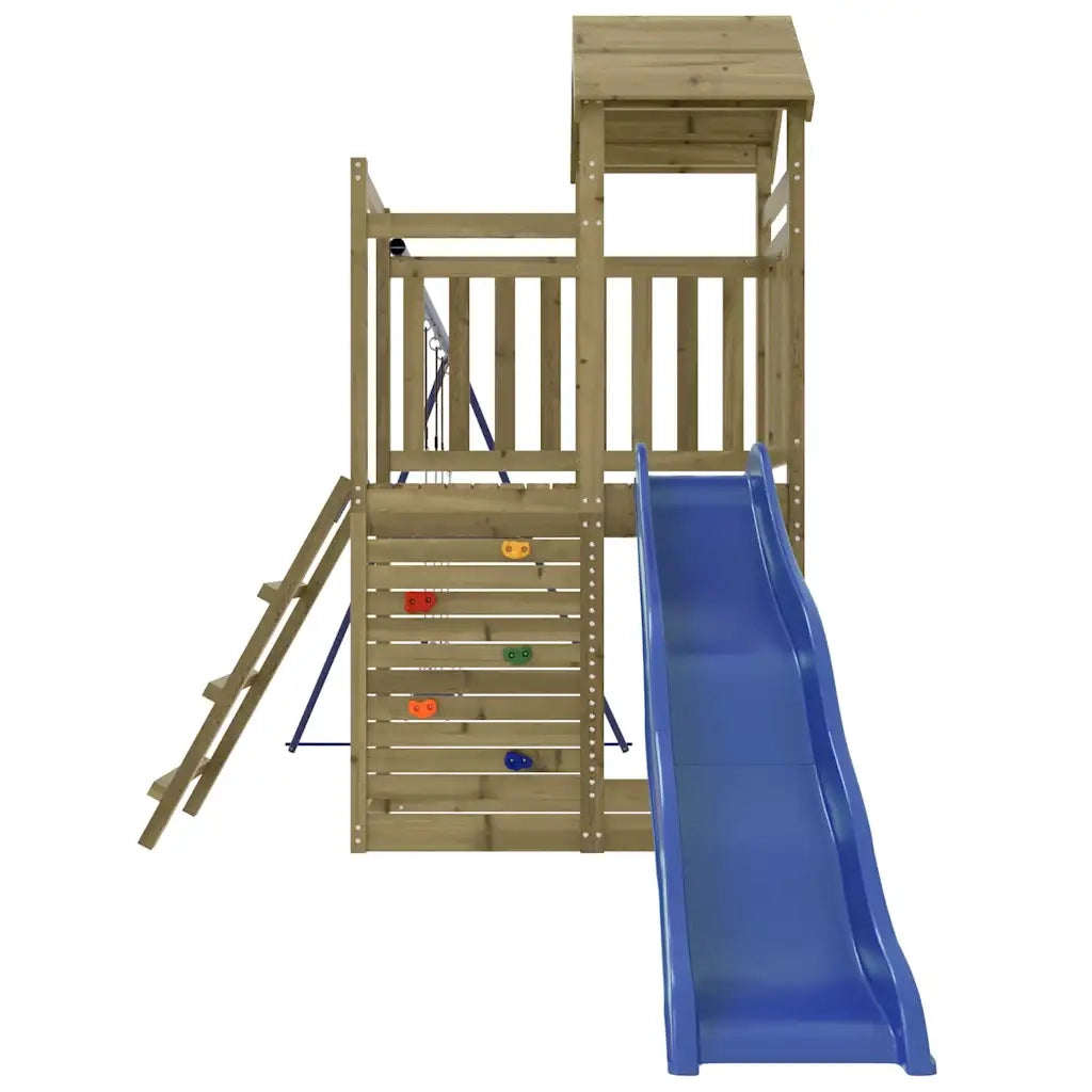 vidaXL Set da Gioco da Esterno in Legno di Pino Impregnato
