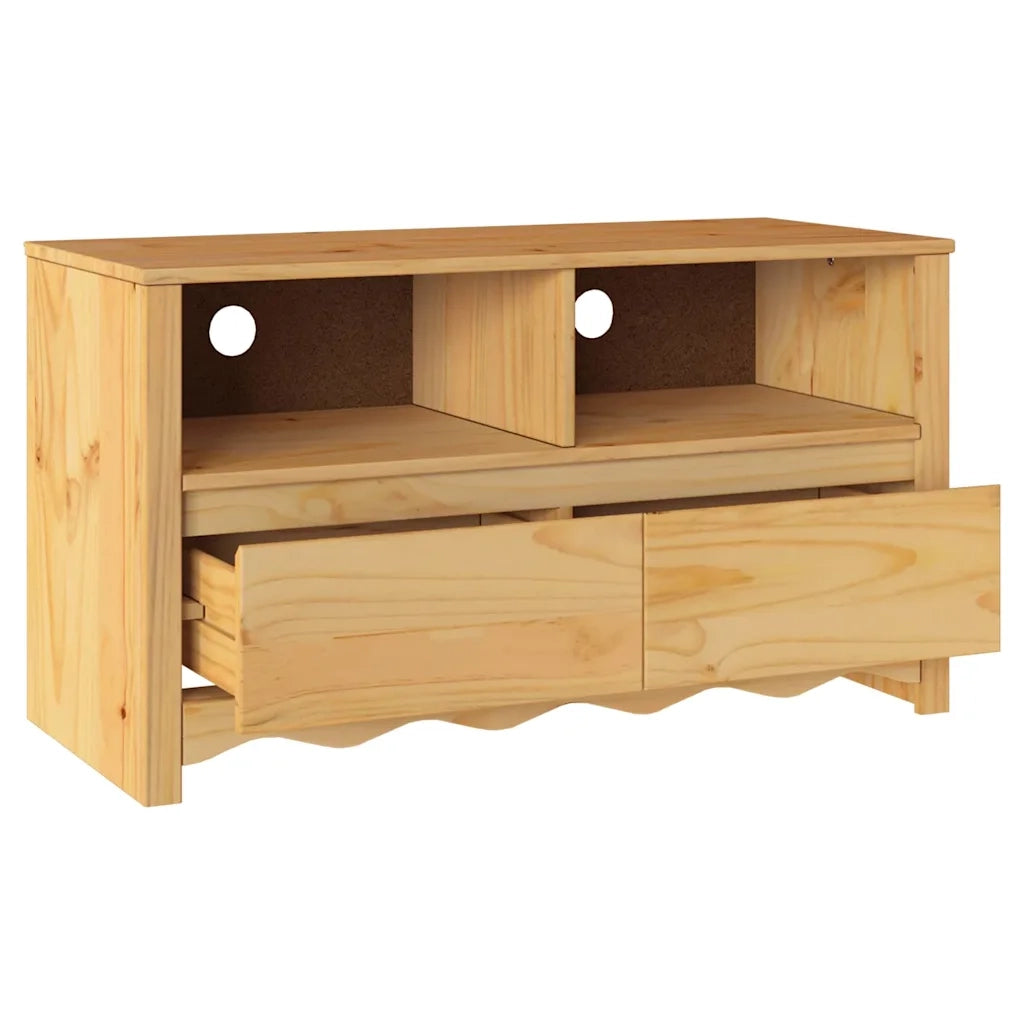 Mobile TV Drammen Rovere 99 x 43 x 55 cm Legno massello di pino 42003042