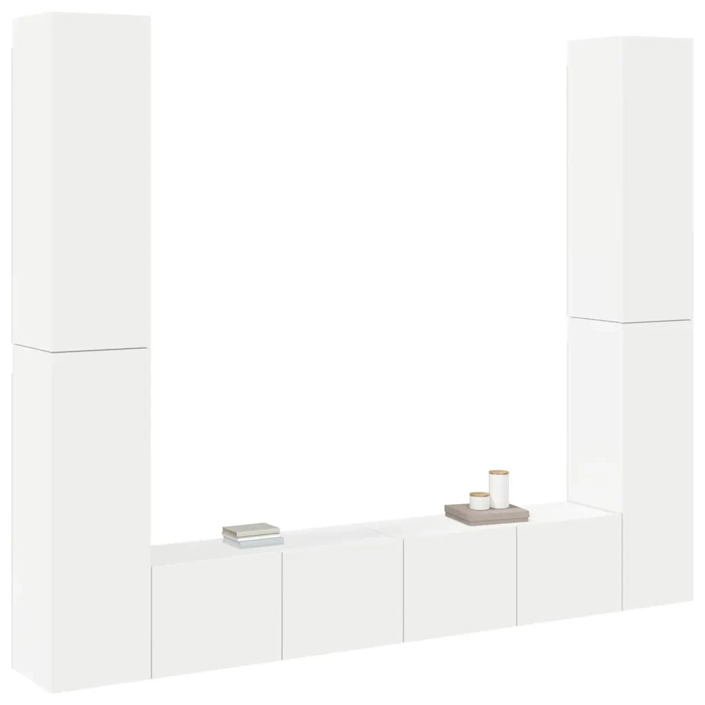 Set Mobile TV 6 pz Bianco in Truciolato cod mxl 22664