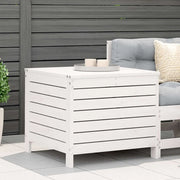 Sedia da giardino-Poggiapiedi Giardino Bianco 62x63,5x53,5 cm Legno Massello Pino
