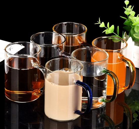 Set di bicchieri in vetro da caffè di alta qualità – set di 6 bicchieri in vetro di lusso