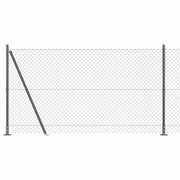 Palo della recinzione | Pannello per recinzione Grigio 10 x 1,2 m (rete 40 x 40 mm)