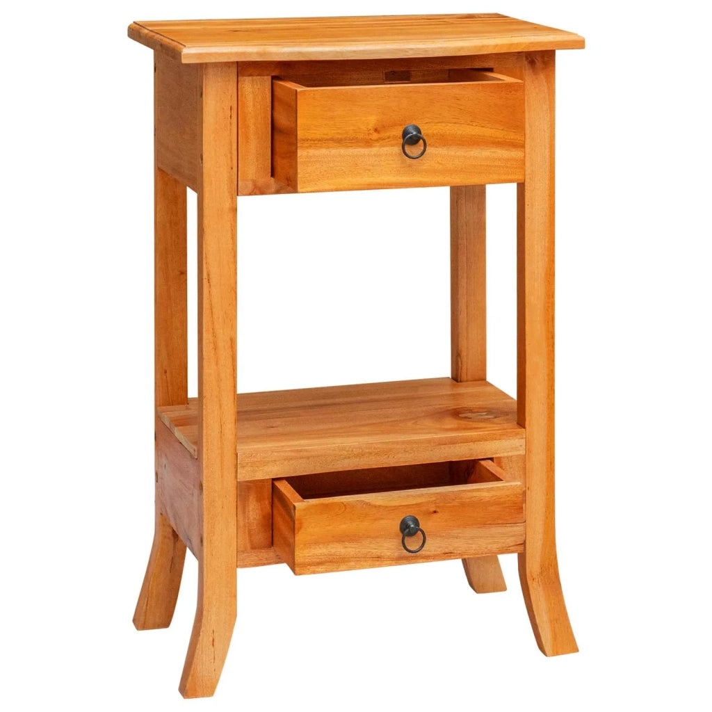 Tavolo consolle con cassetto Naturale 50,5 x 30 x 75,5 cm