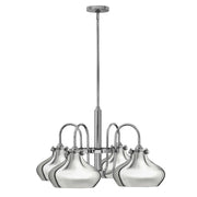 Lampadario Congress Hinkley in metallo cromo 4xE27