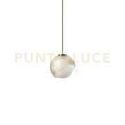 BLOOM LAMPADARIO A SOSPENSIONE 1 LUCE ATTACCO E27 LAMPADINA INCLUSA L.17CM OTTONE