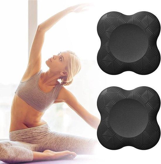 Mat antislip per yoga che riduce le sollecitazioni alle ginocchia, polsi e gomiti, utilizzato per mattonella per pilates, sostegno yoga per ginocchia, mat per sport e fitness 2 pezzi