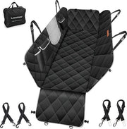Hondenachterbanco Autocovriente Universale, Impermeabile e Resistente ai Graffi, Cuscino per Auto con Protezione Lato e Finestra di Visuale, Copertura per Auto, Camion, SUV, 137 x 147 cm