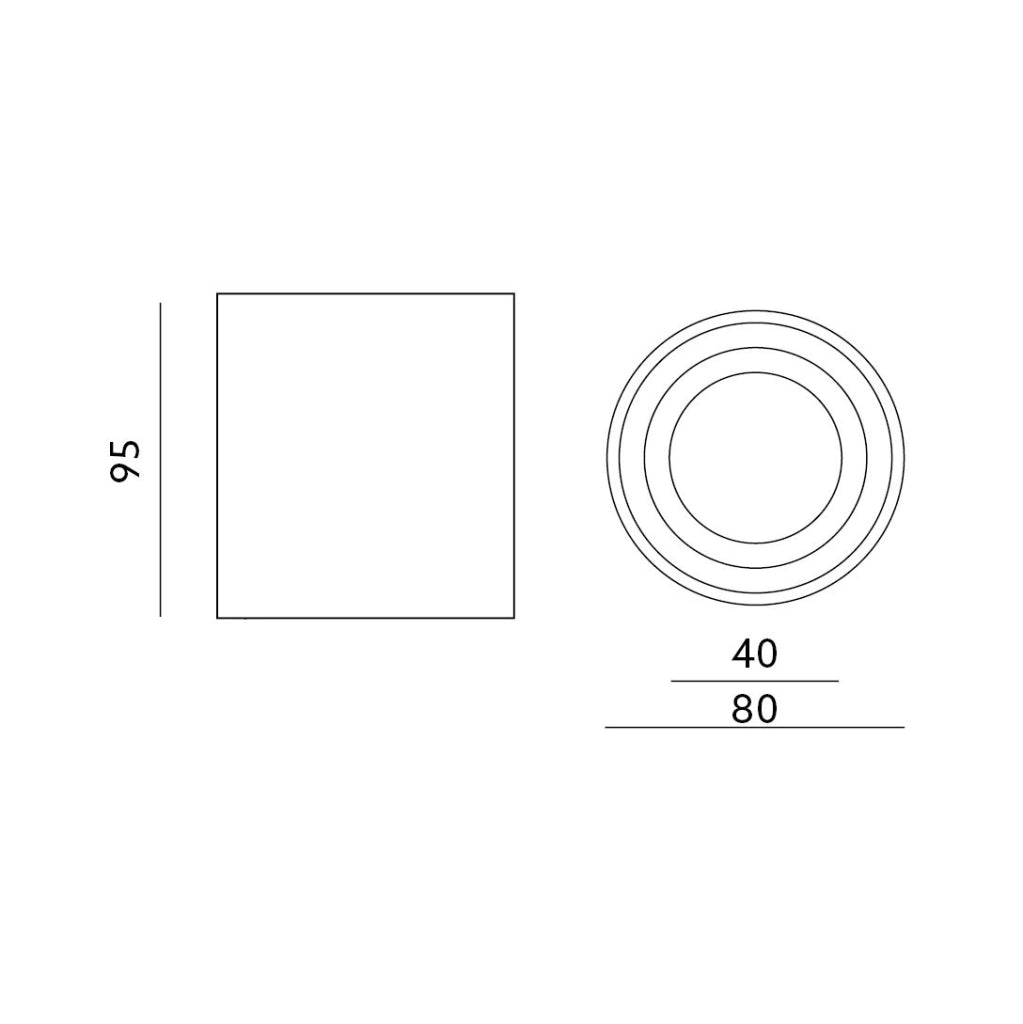 Spot da soffitto bianco tondo IP44 GU10 Aquarius Kobi