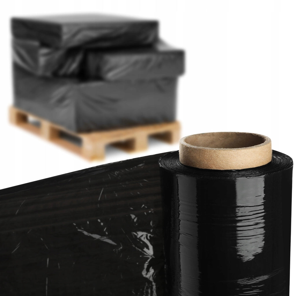 Pellicola estensibile KADAX XL nera, resistente, opaca, 2,5 kg, confezione da 4 rotoli.