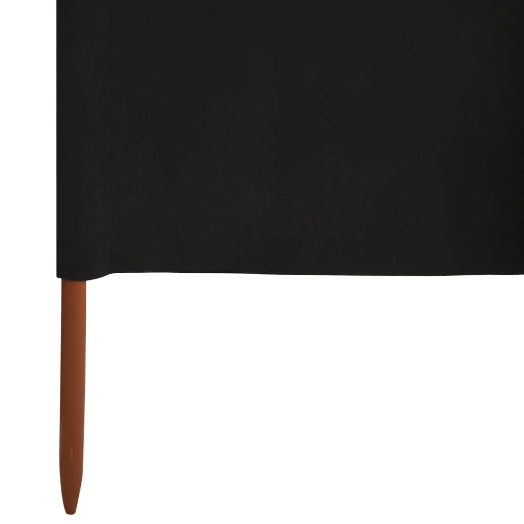 Frangivista 6 pannelli tessuto 800 x 160 cm nero 02_0008845