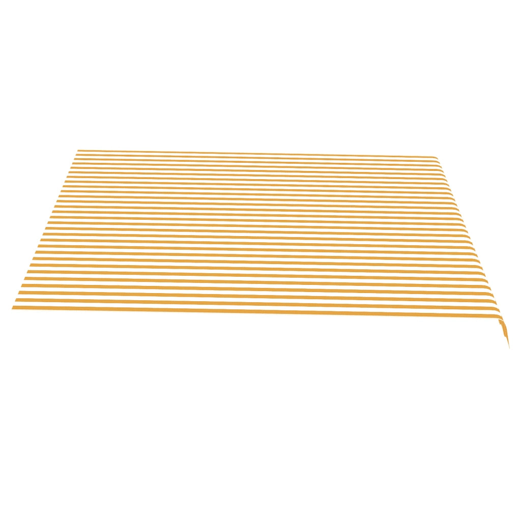 Tessuto di Ricambio per Tenda da Sole Giallo e Bianco 4x3,5 m 311938