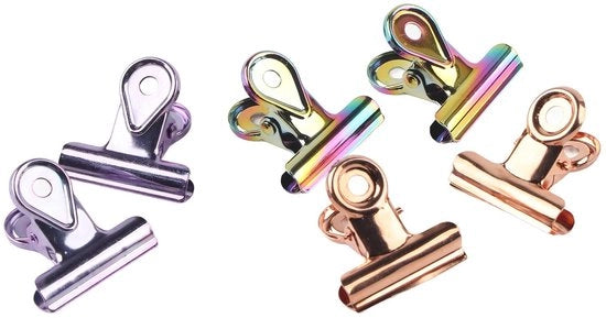 Clip di legatura per alimenti 6 pezzi - Clip alimentare 30 mm - Cavo robusto - Antiscivolo - Duraturo - Senza bordi affilati - Clip alimentare