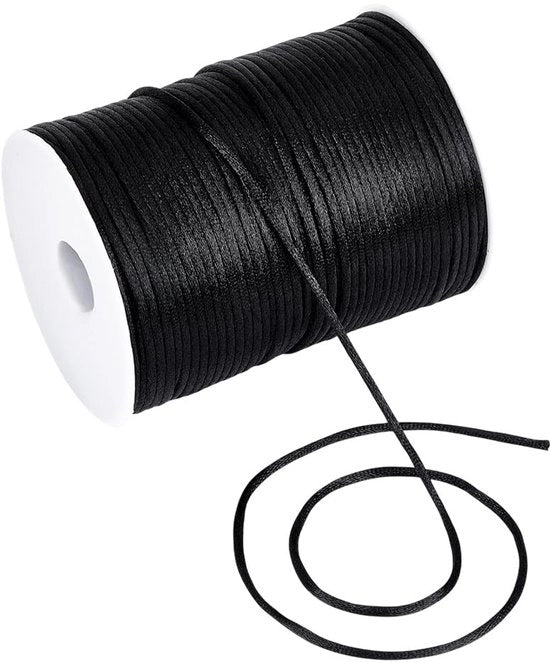 Cordone in Nylon Satinato 130 m - 3 mm - Rosso - Per Gioielli - Manutenzione - Duraturo e Liscio - Cordone per Gioielli