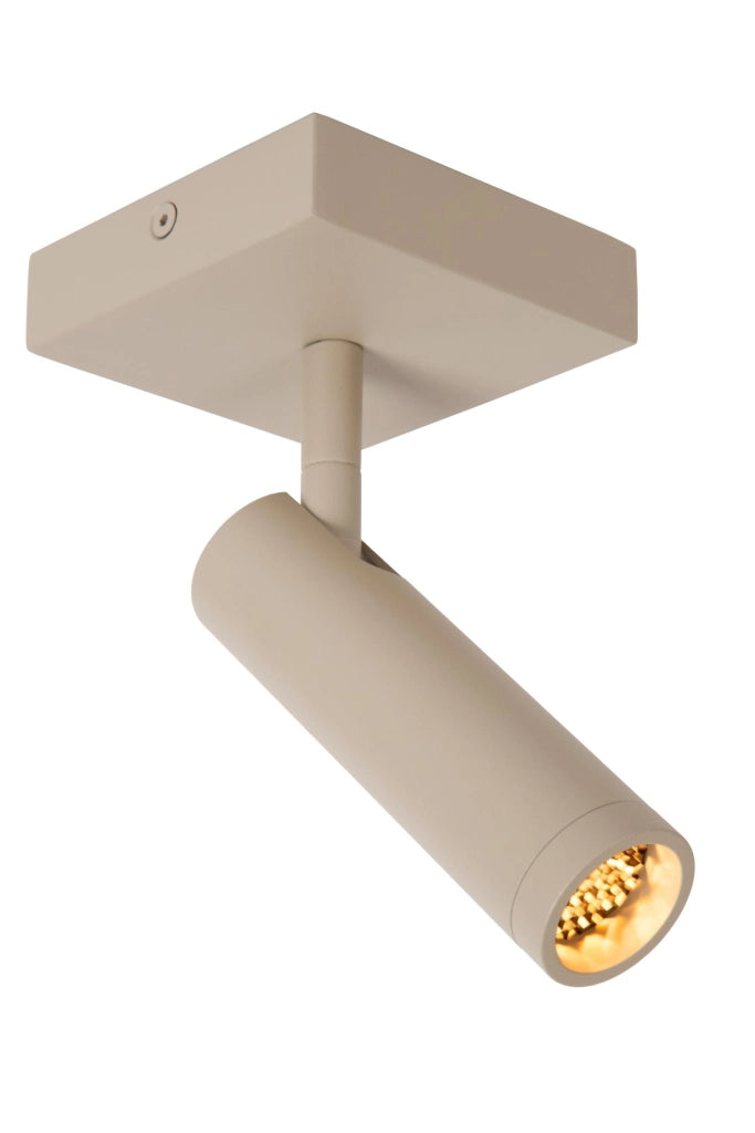 Faretto da soffitto GRADO 1xMR11 taupe quadrato Lucide