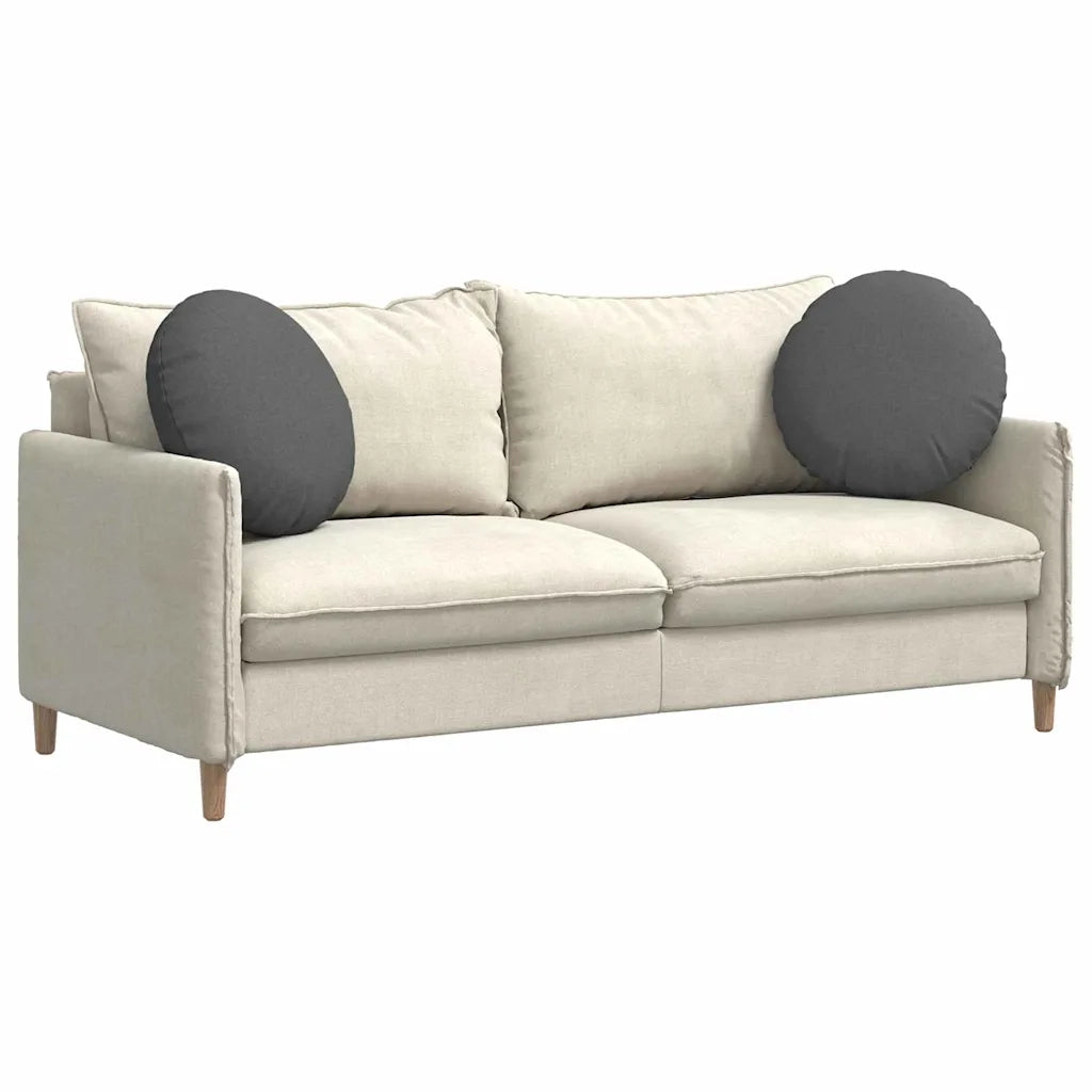 Cuscini per Seduta 2 pcs Grigio scuro Ø50 x 19 cm Tessuto